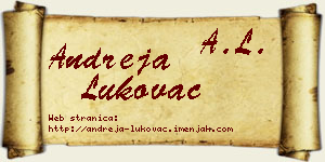 Andreja Lukovac vizit kartica